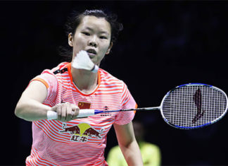 Li Xuerui continues her hot form in Lingshui China Masters. (photo: AP)