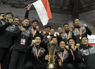 The Indonesia Thomas Cup team sure has the strongest men's doubles pairs among the participating countries. (photo:AP)