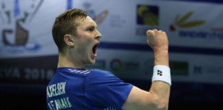 Viktor Axelsen wins the 2018 European Championship. (photo: Badminton Europe/Mark Phelan)