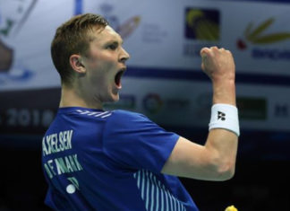 Viktor Axelsen wins the 2018 European Championship. (photo: Badminton Europe/Mark Phelan)