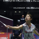Nozomi Okuhara returns a shot from Louisa Ma of Australia. (photo: AFP)