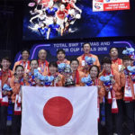 Both Jeremy Gan (top row, third from left) and Park Joo-Bong (top row, second from right) used to work for Badminton Association of Malaysia but have now win the Uber Cup with Japanese team. (photo: AP)