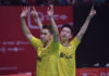 Marcus Fernaldi Gideon/Kevin Sanjaya Sukamuljo have eyes on Asian Games. (photo: AP)