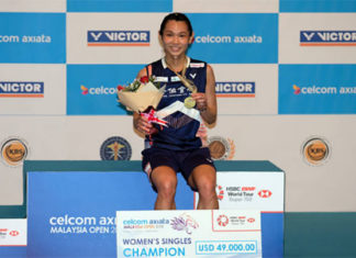 Tai Tzu Ying extends her win streak to 24 matches with the Malaysia Open triumph. (photo: AP)