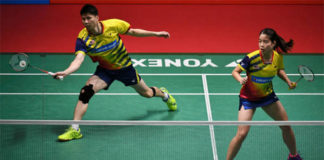 Goh Soon Huat/Shevon Jemie Lai advance to the 2018 Singapore Open second round. (photo: Bernama)