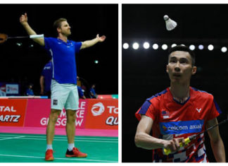 Lee Chong Wei faces Brice Leverdez again in the 2018 World Championships first round.
