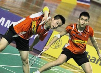 Aaron Chia (left)/Soh Wooi Yik convinced of exciting badminton future. (photo: Bernama)