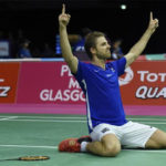 Brice Leverdez has been known as a giant-killer in badminton. (photo: AFP)