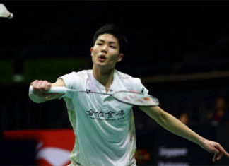 Chou Tien Chen looks strong heading to Sunday's Singapore Open final. (photo: AFP)