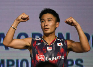 Kento Momota has high chance of winning this year's World Championships. (photo: AFP)