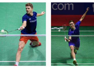 Brice Leverdez & Viktor Axelsen wish Lee Chong Wei well and a quick recovery prior to 2018 World Championships first round! (video: http://www.chinapress.com.my)