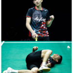 Daren Liew injures his ankle in the 2018 World Championships quarter-finals. (photo AFP)