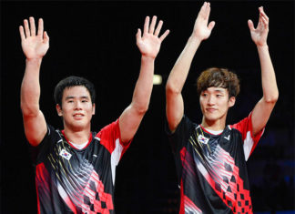 Congratulations to Ko Sung Hyun/Shin Baek Cheol for winning the 2018 Vietnam Open. (photo: AFP)
