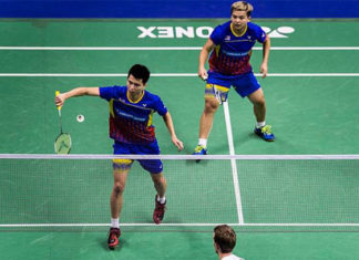 Wish Teo Ee Yi/Ong Yew Sin good luck at the 2018 Asian Games. (photo: Bernama)