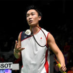 Kento Momota on track to become world’s best badminton player. (photo: AFP)
