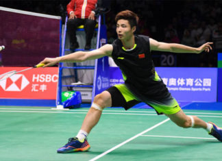 Shi Yuqi has become one of the world's top badminton players. (photo: AFP)