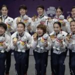 Japan wins the 2018 Asian Games badminton women’s team gold medal. (photo: EPA)