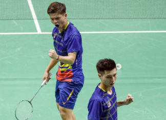 Teo Ee Yi/Ong Yew Sin enter Asian Games quarter-finals. (photo: Bernama)