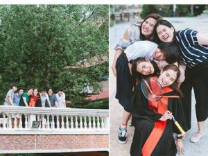 Ratchanok Intanon poses for pictures with family and friends. (photo: Ratchanok Intanon's FB)