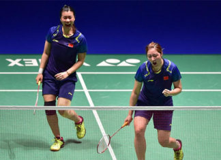Tang Jinhua/Yu Xiaohan currently ranked World No. 29. (photo: AFP)