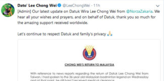 Official statement from BAM. (photo: Lee Chong Wei's Twitter)