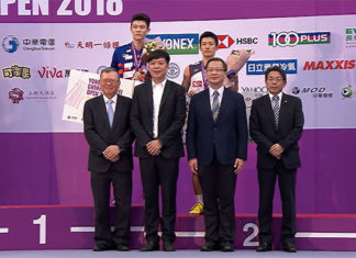 Congratulations to Lee Zii Jia for winning the 2018 Chinese Taipei Open.
