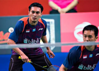 Badminton Video - 2018 Denmark Open Semi-Final - Mohammad Ahsan/Hendra Setiawan (Indonesia) vs. Marcus Fernaldi Gideon/Kevin Sanjaya Sukamuljo (Indonesia)