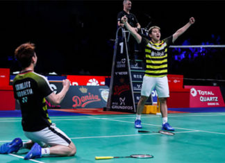 Badminton Video - 2018 Denmark Open Final - Marcus Fernaldi Gideon/Kevin Sanjaya Sukamuljo vs. Takeshi Kamura/Keigo Sonoda