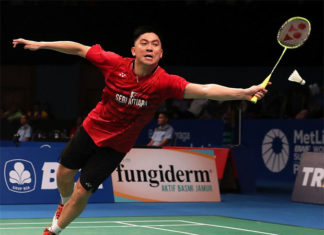Tan Boon Heong partners Kim Sa Rang at 2018 Macau Open. (photo: AFP)