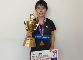 Congratulations pour in for Goh Jin Wei after winning her second World Junior title on Sunday. (photo: Badminton Canada)