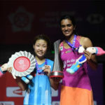 PV Sindhu (R) claims the 2018 BWF World Tour Finals with 2-0 win over Nozomi Okuhara. (photo AFP)