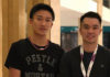 Kento Momota (L) arrives in Malaysia on Sunday. (photo: Khek Mong Ho's Facebook)