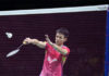 Daren Liew of Ahmedabad Smash Masters beats local favorite HS Prannoy of Delhi Dashers in the Premier Badminton League (PBL). (photo: AFP)