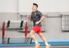 Lin Dan doing some track workouts.