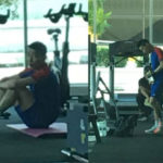 Lee Chong Wei trains at Academy Badminton Malaysia. (photo: Bernama)