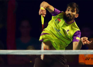 Kidambi Srikanth has gone undefeated in the 2018/2019 Premier Badminton League (PBL). (photo: PBL)