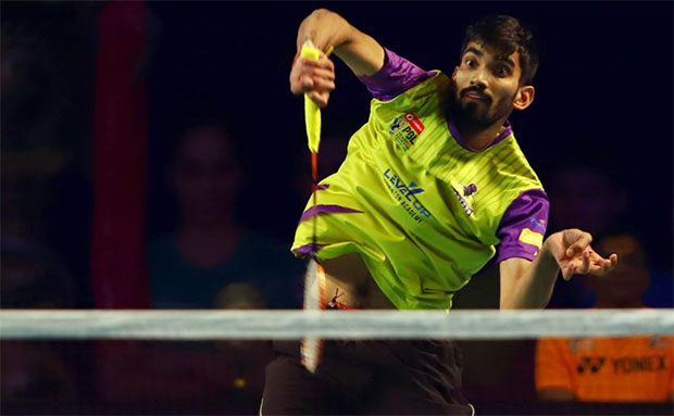 Kidambi Srikanth has gone undefeated in the 2018/2019 Premier Badminton League (PBL). (photo: PBL) Kidambi Srikanth has gone undefeated in the 2018/2019 Premier Badminton League (PBL). (photo: PBL)