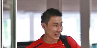 Lee Chong Wei looks positive and high energy on Monday. (photo: Bernama)