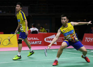 Goh V Shem/Tan Wee Kiong show poise as they produce some strong games at Thailand Masters. (photo: AFP)