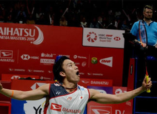 Kento Momota looks for his first title of 2019 at the Indonesia Masters. (photo: Xinhua)