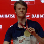 Anders Antonsen is another rising young badminton star from Denmark. (photo: Xinhua)