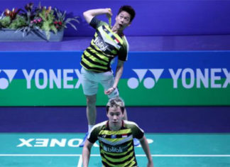 Together, Marcus Fernaldi Gideon/Kevin Sanjaya Sukamuljo are unstoppable on the court. (photo: PBSI)