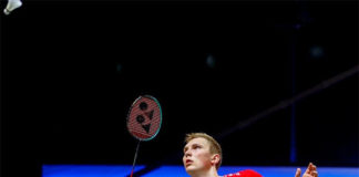 Viktor Axelsen lifts Denmark to 3-1 victory over Netherlands. (photo: EPA)