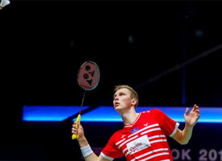 Viktor Axelsen lifts Denmark to 3-1 victory over Netherlands. (photo: EPA)
