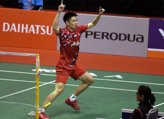 Daren Liew doesn't want to take too many risks at Malaysia national championships in order to avoid aggravating his injury. (photo: Bernama)