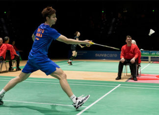 Shi Yuqi claims the 2019 Swiss Open title. (photo: Swiss Open)