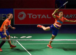 Chow Mei Kuan/Lee Meng Yean advance to the 2019 India Open semi-final. (photo: Money Sharma/Afp/Getty Images)