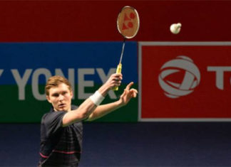 Viktor Axelsen looks to win his second title of 2019 in the India Open final. (photo: Sajjad Hussain/Afp/Getty Images)