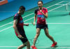 Tan Kian Meng/Lai Pei Jing celebrate their Malaysia Open quarter-final win against Tontowi Ahmad/Winny Oktavina Kandow. (photo: BAM)