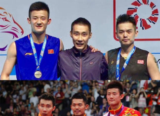 '7 Year Challenge' for Lee Chong Wei, Lin Dan, and Chen Long. (photo: Lee Chong Wei's Facebook)